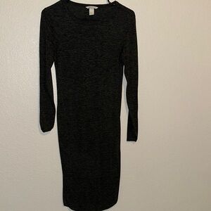 Grey Long Sleeve Dress